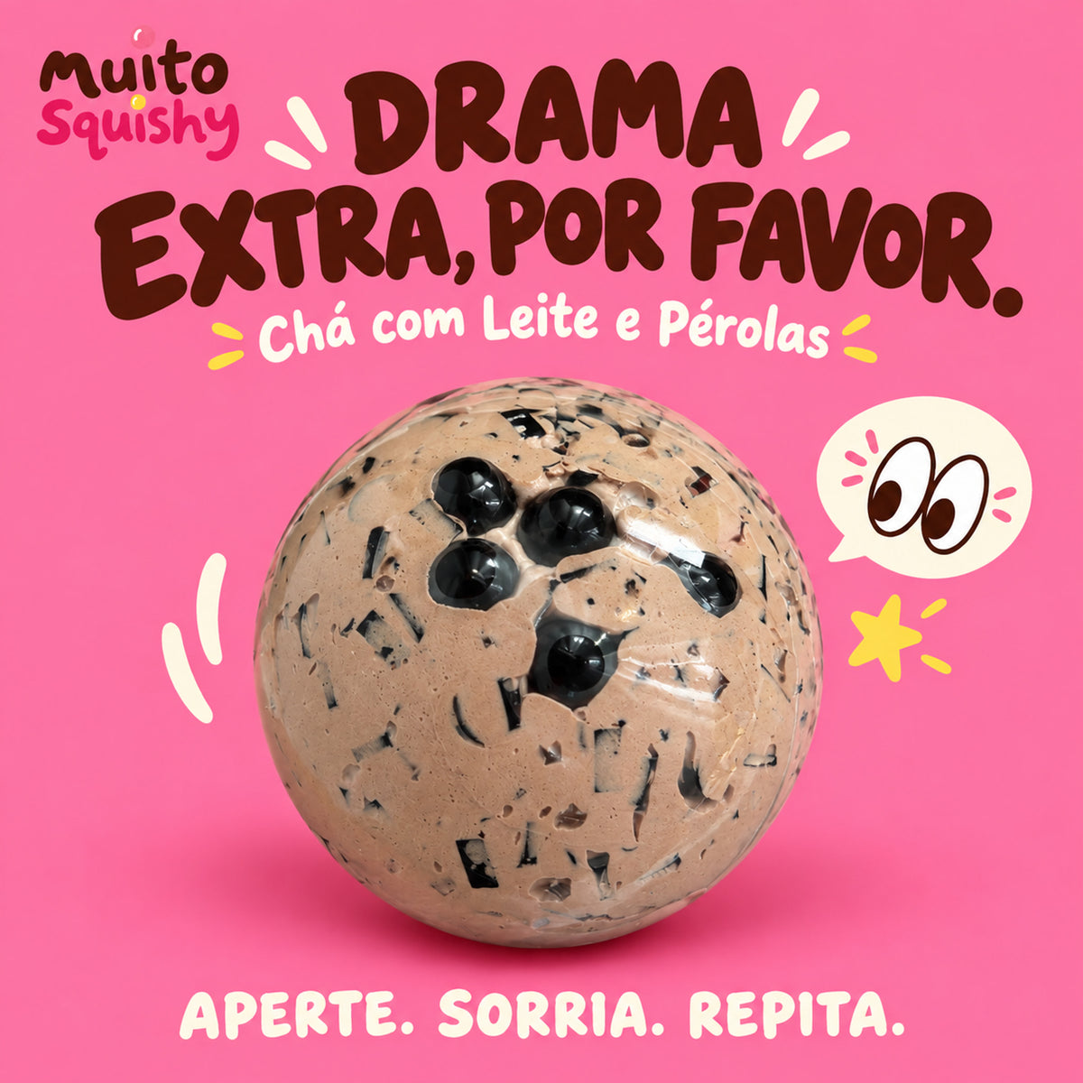 Chá com Leite e Pérolas — imagem principal da Muito Squishy