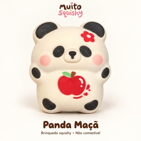 Panda Maçã — squishy Muito Squishy