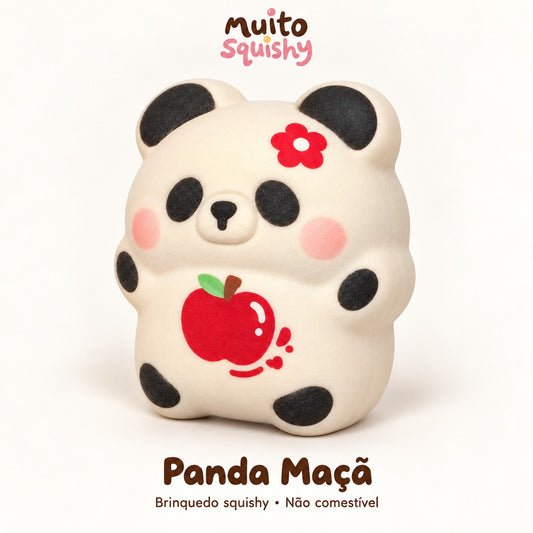Panda Maçã visto de lado