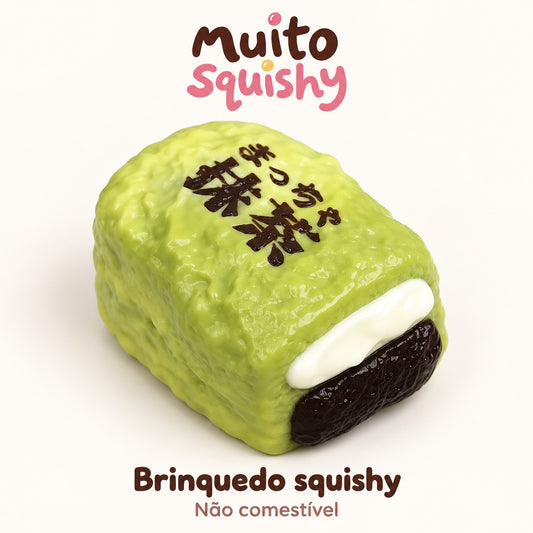 Rolinho de Matcha — squishy Muito Squishy